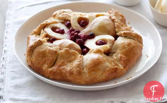 Crostata aux Poires et aux Canneberges