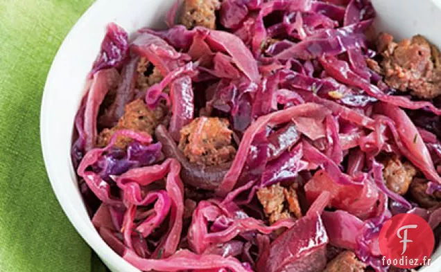Chou Rouge à la Saucisse et aux Pommes