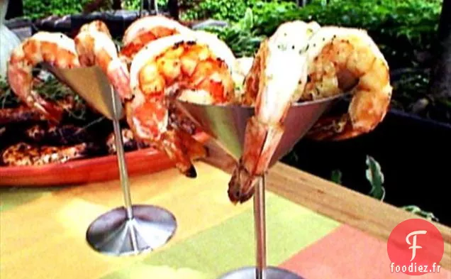 Crevettes Grillées à l'Ail - Chili Rouge - Marinade au Thym