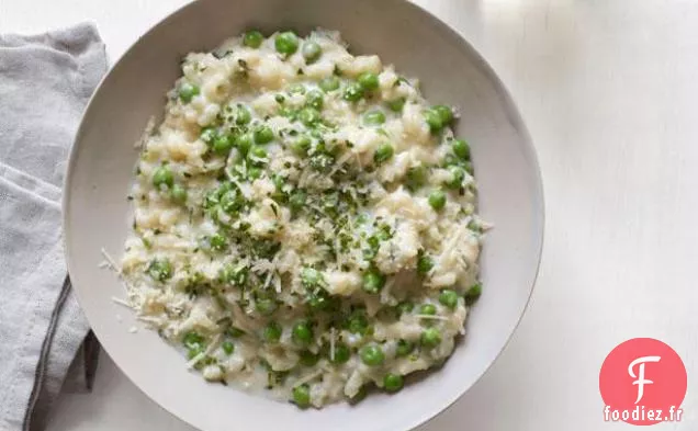 Risotto au Yaourt et aux Petits Pois