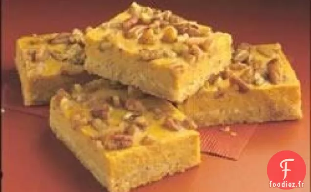 Barres de Gâteau au Fromage à la Citrouille