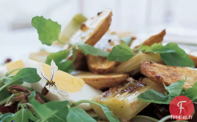 Salade de Poireaux Rôtis et Pommes de Terre