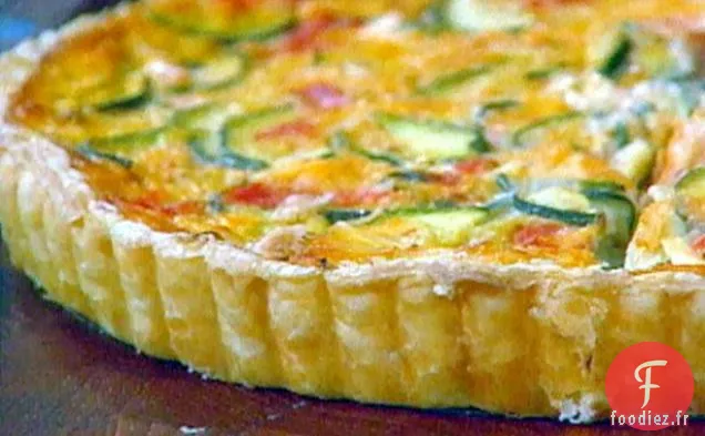 Tarte Facile aux Courgettes, Tomates et Fromage