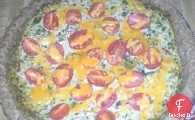 Quiche aux Épinards et aux Blettes Rouges