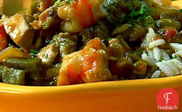 Gumbo de Fruits de mer au Poulet de Nana