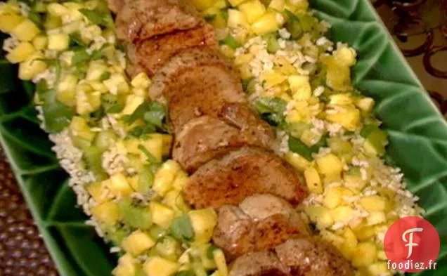 Porc Poêlé avec Salsa Ananas-Kiwi