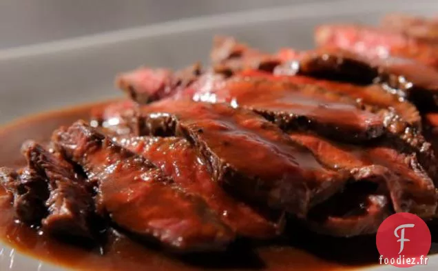 Steak de Fer Plat à la Sauce Cabernet