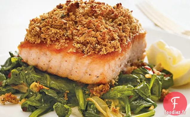 Saumon À La Croûte Citron-Menthe