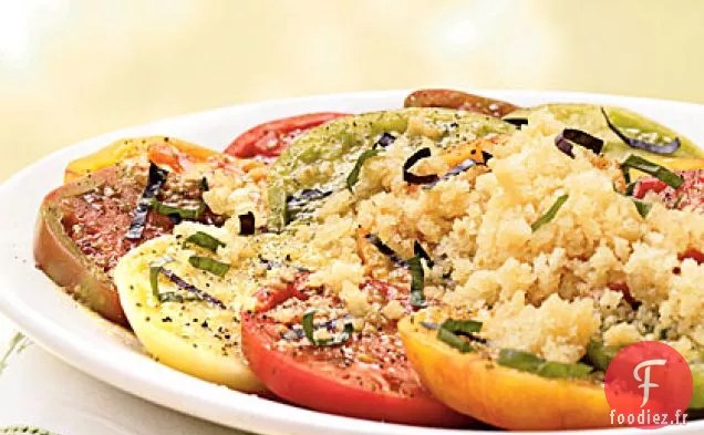 Salade de Tomates anciennes avec Granité de Tomates