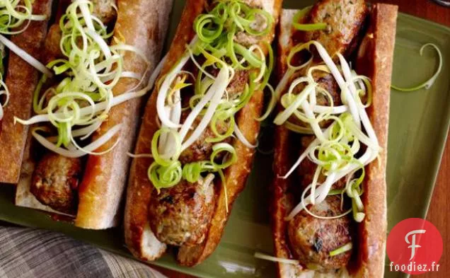 Boulettes De Viande Asiatiques Avec Mayonnaise Hoisin