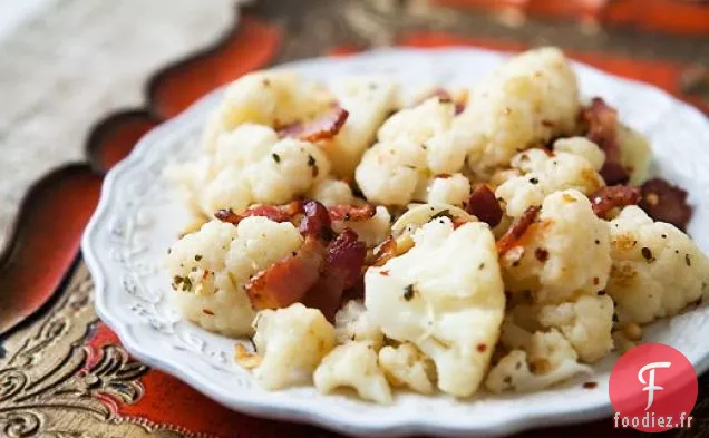 Chou-Fleur Aux Pignons De Pin Et Bacon