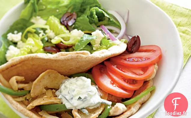 Souvlaki de Poulet à la Poêle