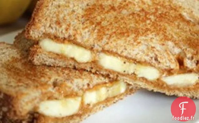 Sandwich au Beurre d'Arachide Grillé et à la Banane