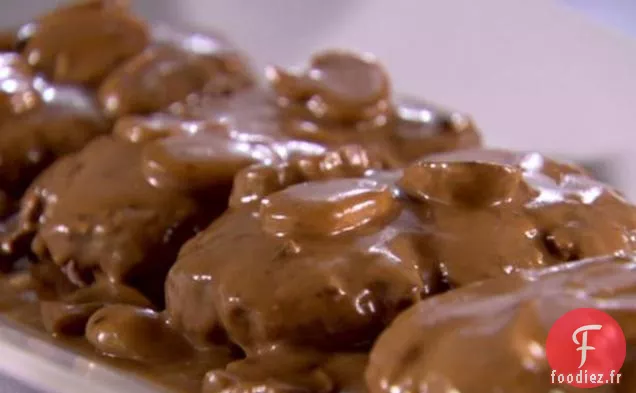 Steak de Salisbury avec Sauce aux Champignons