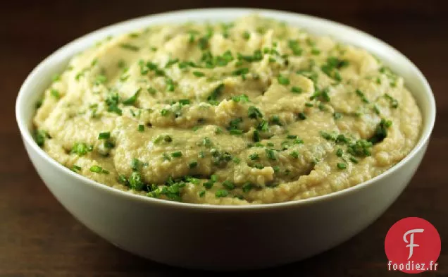 Purée De Haricots Blancs Et Chou-Fleur Aux Poireaux
