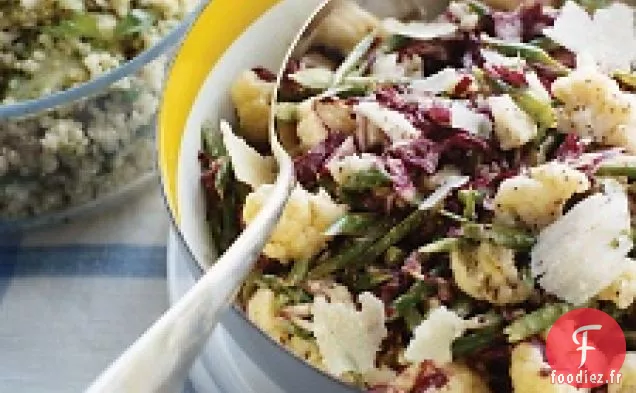 Salade De Radicchio Aux Haricots Verts Et Chou-Fleur