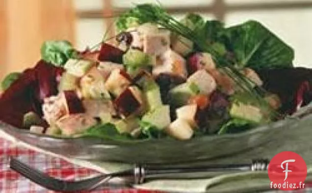 Salade Waldorf à la Dinde et à l'Abricot