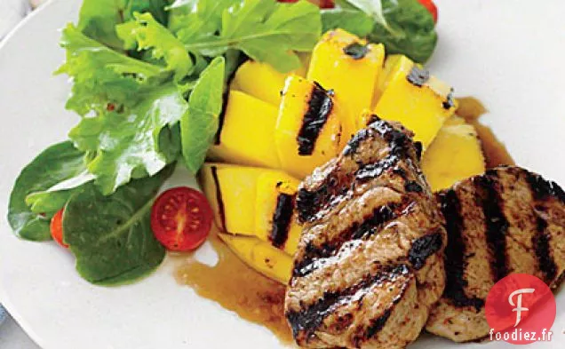 Porc Grillé à la Mangue et Sauce au Rhum