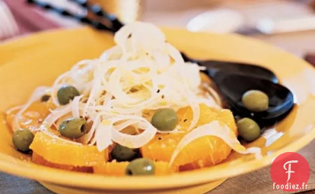Salade de Fenouil-Orange aux Olives Vertes
