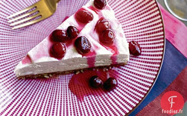 Tarte Mousse à l'Érable Congelée aux Canneberges Confites