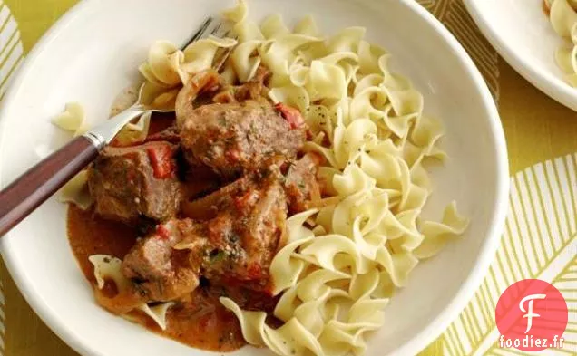 Paprikash de Boeuf à la Mijoteuse