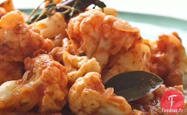 Recette de Chou-fleur braisé à la tomate