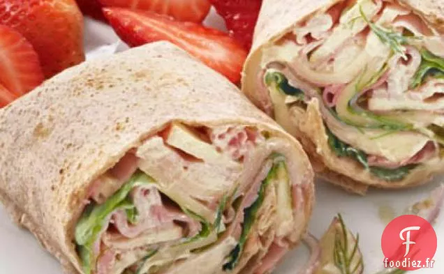 Enveloppements de Jambon, de Suisse et de Pommes