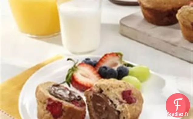 Muffins de petit-déjeuner garnis de NUTELLA®