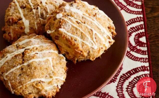 Scones à la Noix de Coco avec Glaçage à la Noix de coco