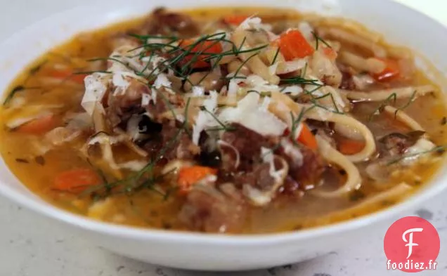 Soupe de Nouilles au Poulet