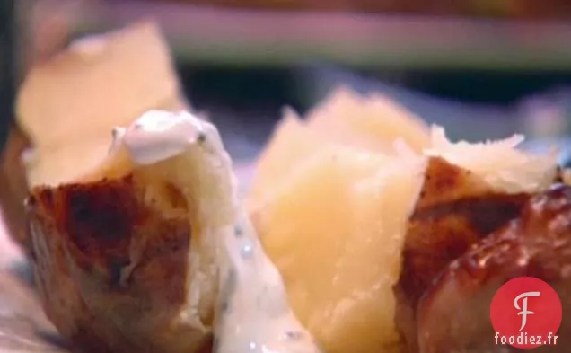 Pommes de Terre au Four à la Crème Sure à la Ciboulette