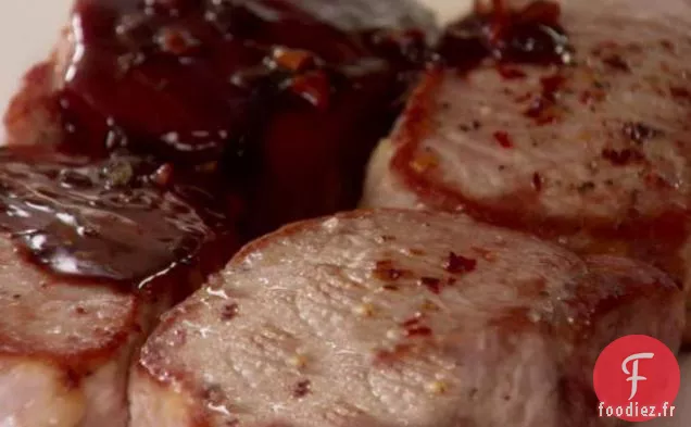 Côtelettes de Porc Épicées avec Glaçage Aigre-Doux (Agrodolce)