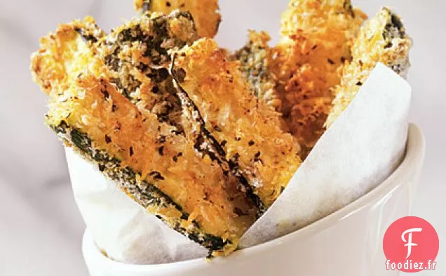 Frites de Courgettes En Croûte De Parmesan