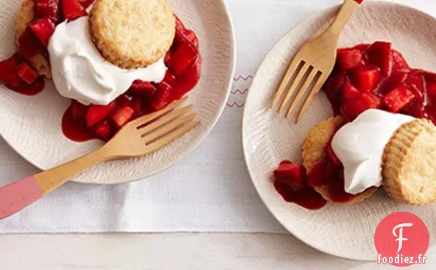 Shortcakes au Gingembre et aux Fraises
