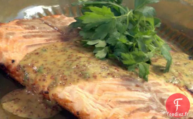 Filet de Saumon Grillé Sauce Miel-Moutarde