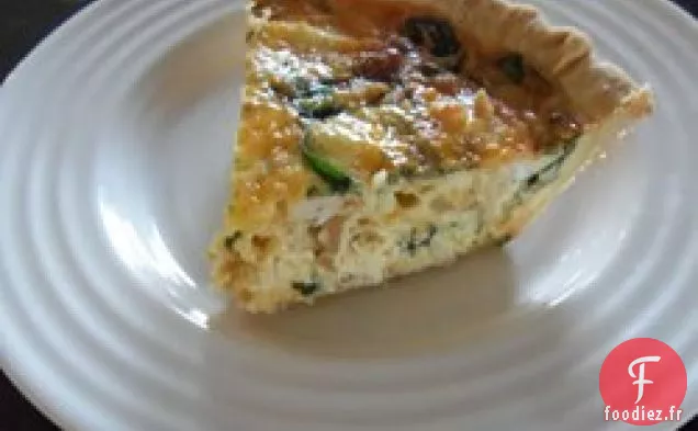 Quiche aux Épinards au Poulet