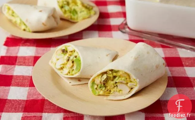 Wraps de Poulet Au Curry
