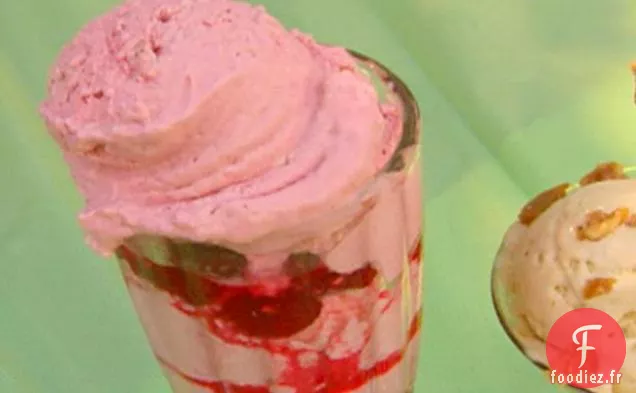 Glace Stracciatelle aux Framboises