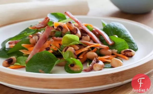 Salade de Pois aux Yeux Noirs au Bacon canadien