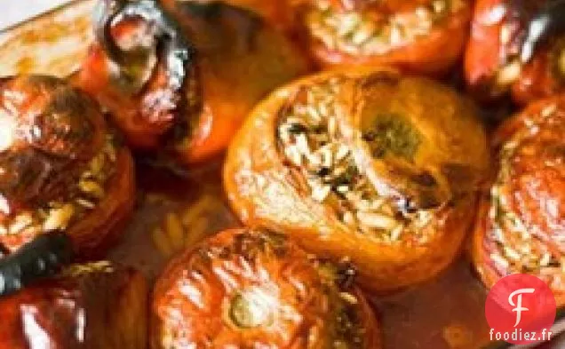 Tomates et Poivrons Farcis Grecs (Yemista)