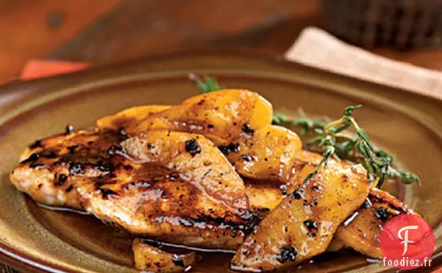 Poitrines De Poulet à l'Érable et aux Pommes