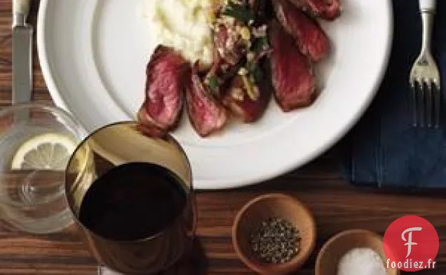 Steak Poêlé À La Purée De Chou-Fleur