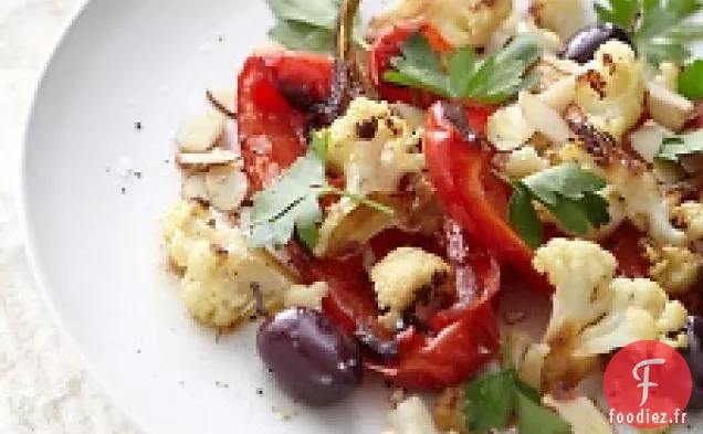Poivrons Grillés, Chou-Fleur Et Amandes