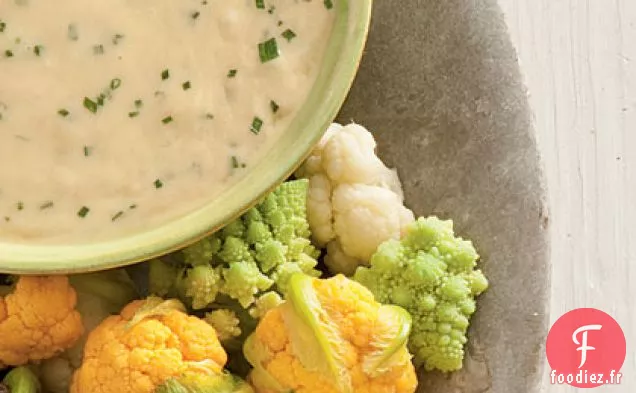 Fondue à la Bière et au Fromage avec Chou-fleur