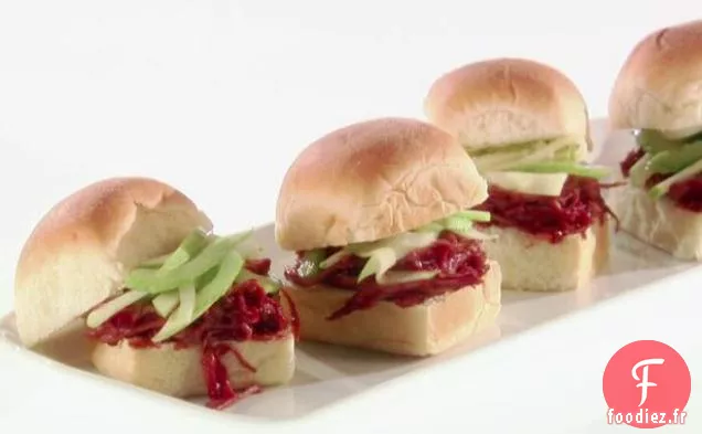 Curseurs de Dinde à la Sauce BBQ aux Canneberges