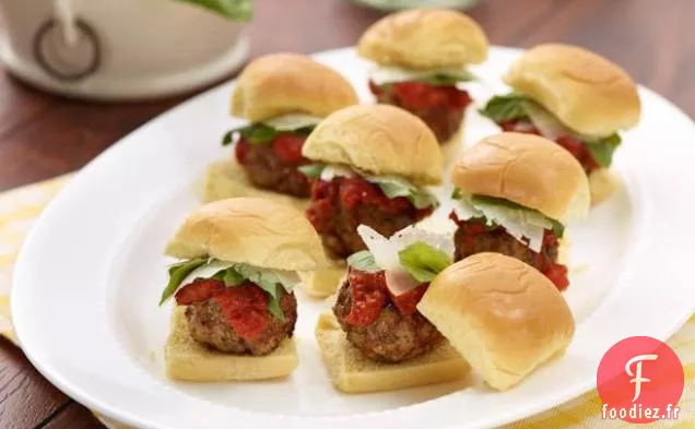 Sliders de Boulettes de viande de Neely