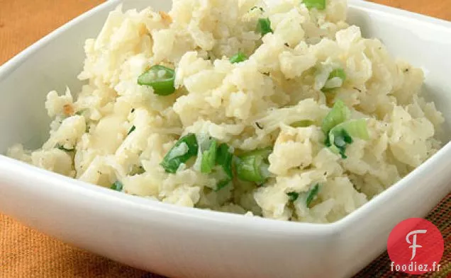 Purée de Chou-Fleur et d'Oignons Verts