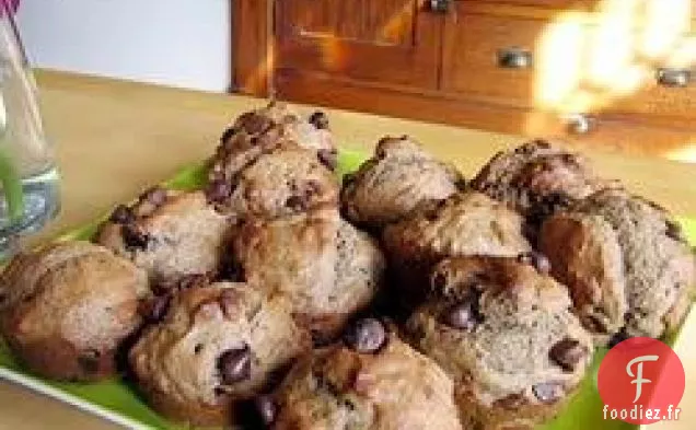 Muffins aux Pépites de Chocolat et à la Banane