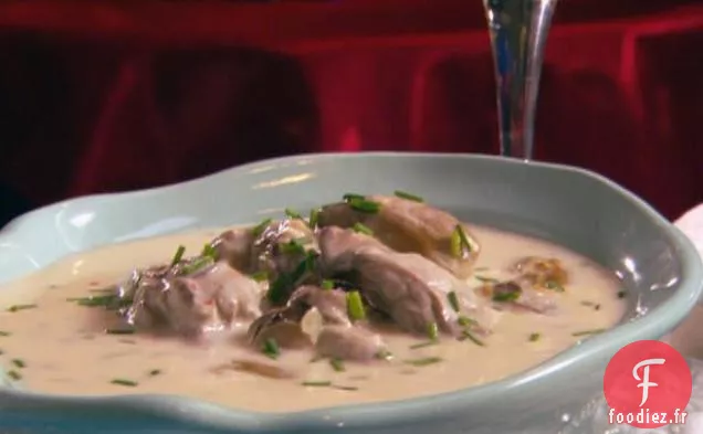 Soupe aux Huîtres et au Champagne Brie