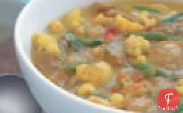 Ragoût de Chou-Fleur et Poulet au Curry